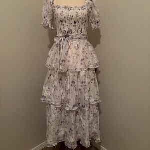 Lulu’s ruffled maxi dress